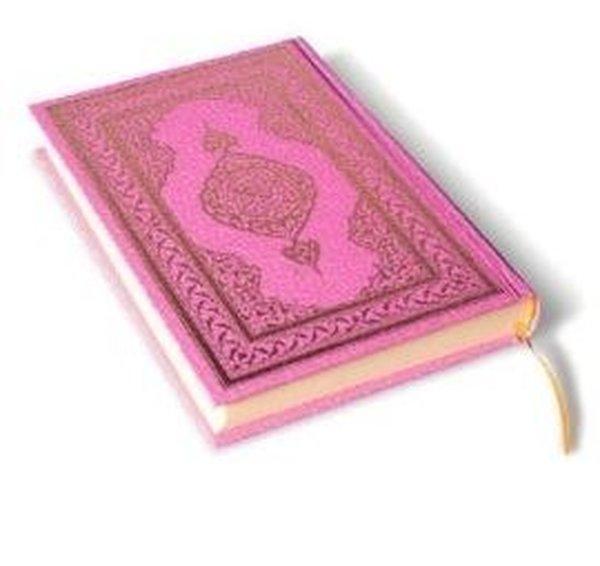 Kur'an-Kerim Orta Boy-2 Renk Pembe Kapak - Semerkand Yayınları - Image 1