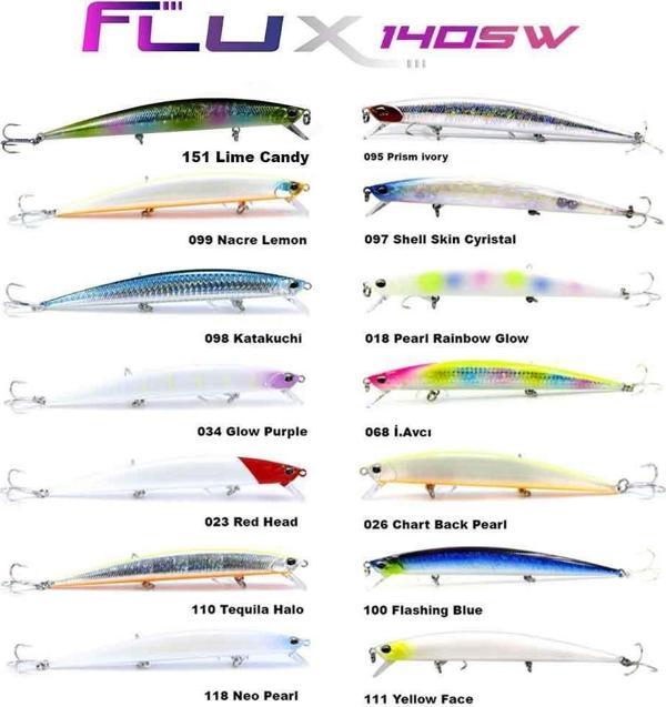 Fujin Flux 140mm 18gr Floating Maket Balık 151 Lime Candy - Image 1