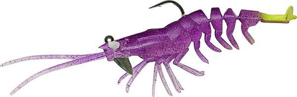 Savage Gear 3D Shrimp RTF 9 cm 7 gr Suni Yem 2 Adet Plum Chartreuse - Image 1