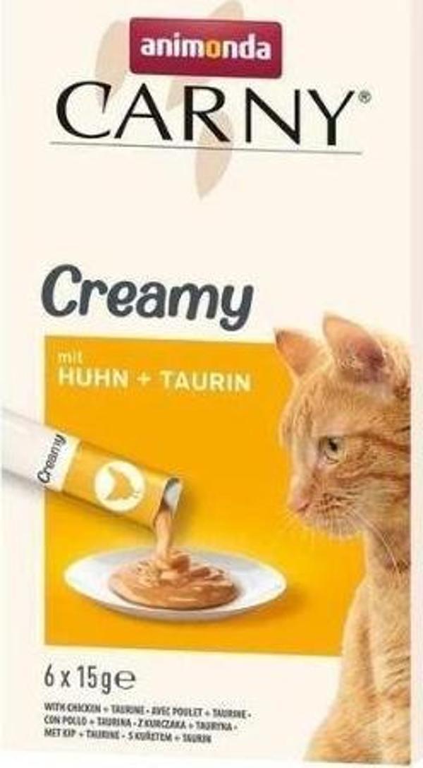 Animonda Carny Tavuk & Taurin Sıvı Kedi Ödülü 15 Gr 6 Adet - Image 1