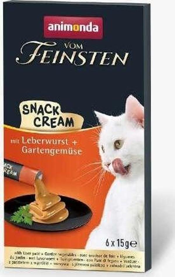 Animonda Snack Carny Karaciğer Ezmeli Sıvı Kedi Ödülü 15 Gr 6 Adet - Image 1
