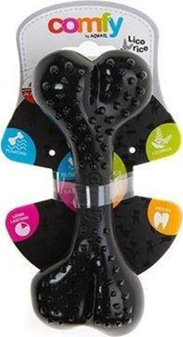 Aquael Comfy Toy Kemik Şeklinde Meyan Kökü Aromalı Köpek Oyuncağı Siyah 16.5 Cm - Image 1