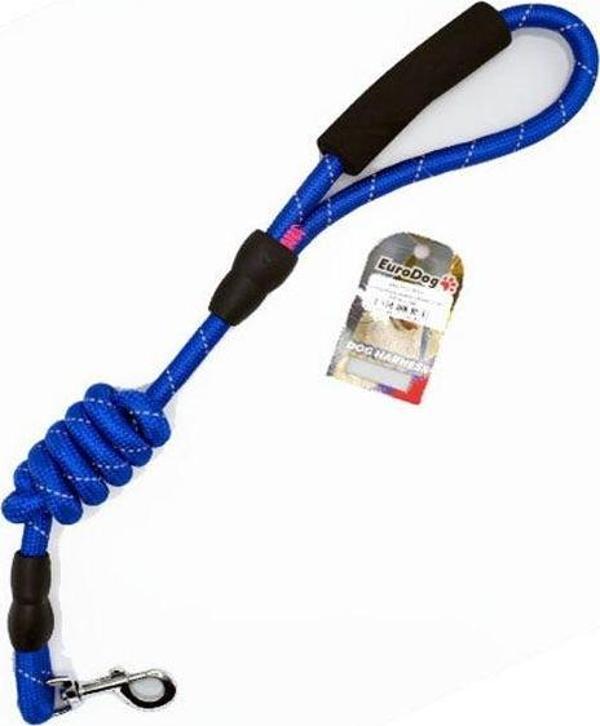 Euro Dog Reflektörlü Köpek Uzatma Tasması Mavi 14 Mm 120 Cm - Image 1
