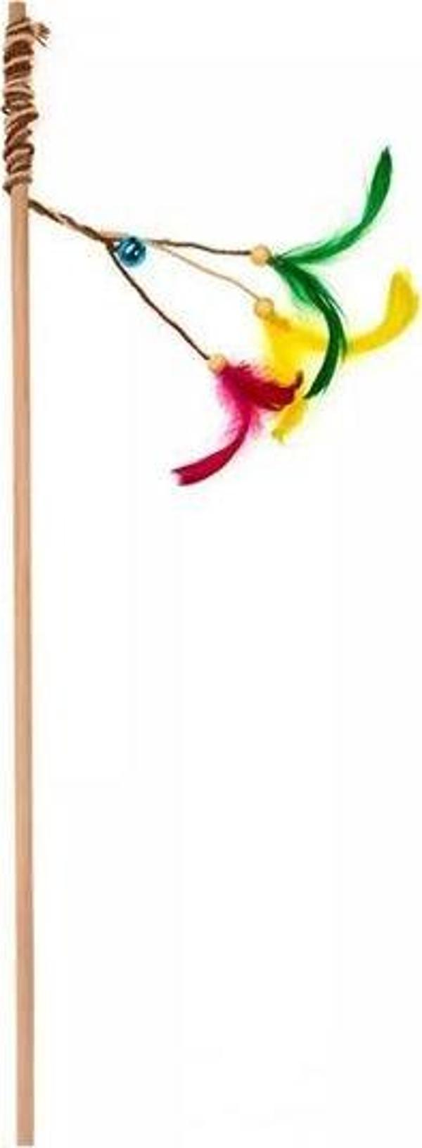 Aquael Ecomfy Toy Gaia Rod Tüylü Kedi Oltası Oyuncağı 50 Cm - Image 1
