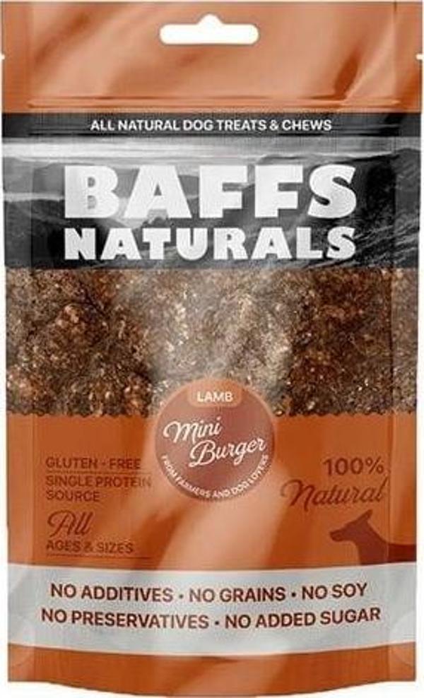 Baffs Naturals Kuzu Mini Burger Köpek Ödül Maması 100 Gr - Image 1