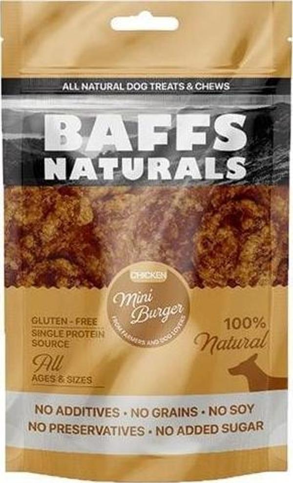 Baffs Naturals Tavuk Mini Burger Köpek Ödül Maması 100 Gr - Image 1