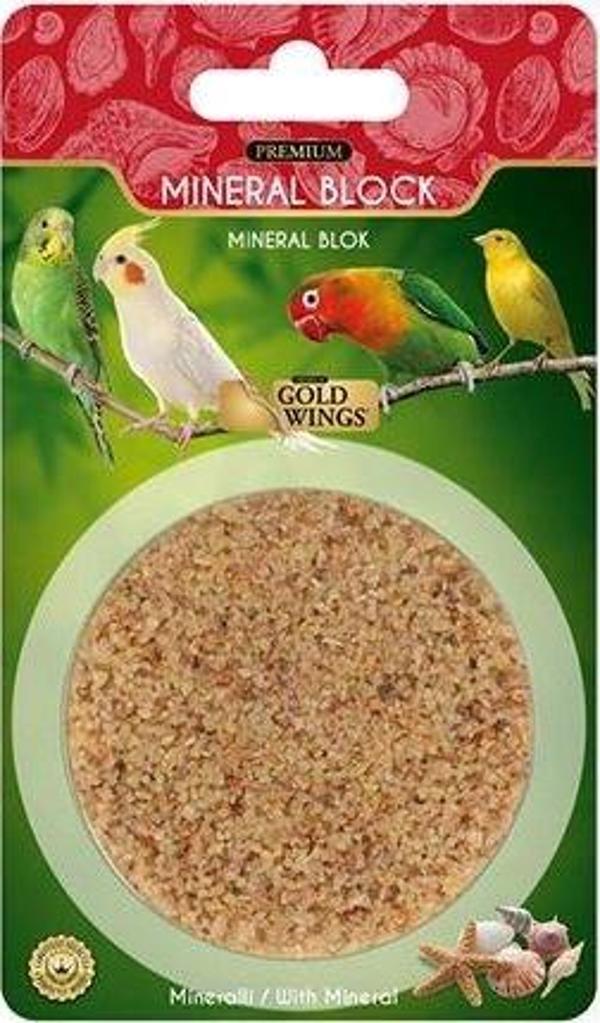Gold Wings Premium Kuşlar için Mineral Blok Gaga Taşı - Image 1