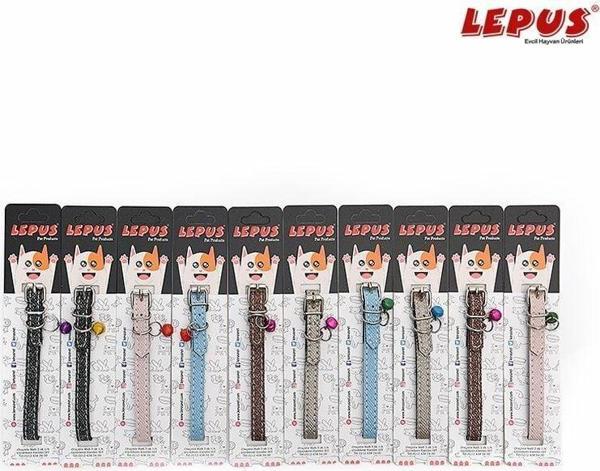 Lepus Deri Simli Kedi Boyun Tasması 10 Adet 10x30 Cm - Image 1
