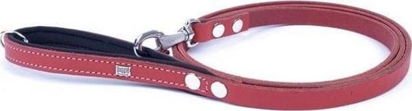 Doggie Konfor Deri Köpek Gezdirme Tasması Medium Kırmızı 1.5x150-150 Cm - Image 1