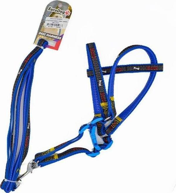 Euro Dog Köpek Uzatma Tasması ve Göğüs Tasması Mavi 120 Cm - Image 1