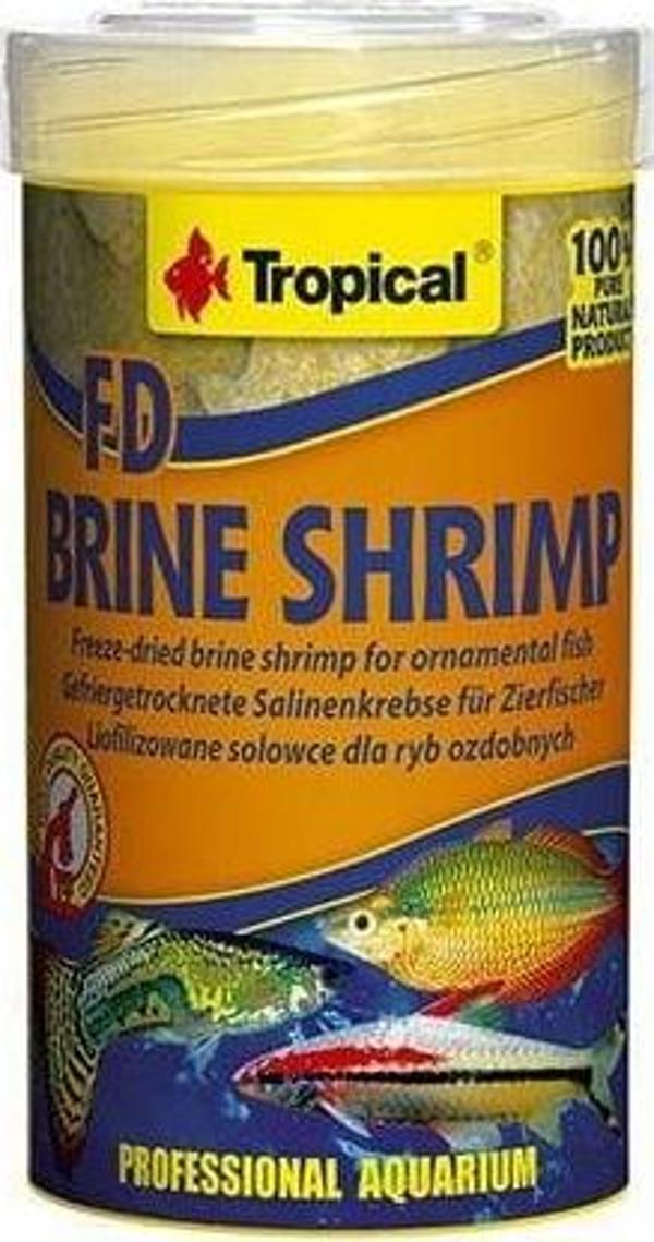 Tropical FD Brine Shrimp Kurutulmuş Küp Karides Süs Balık Yemi 100 Ml 10 Gr - Image 1