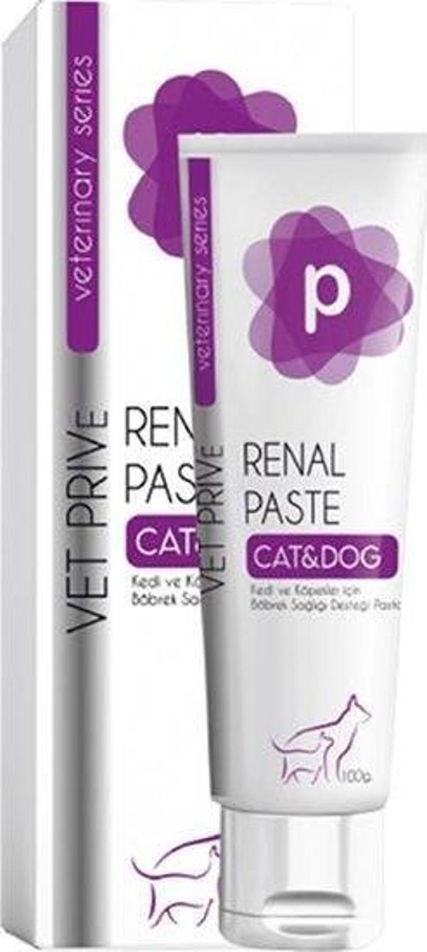 Vet Prive Veterinary Renal Paste Kedi ve Köpekler için Böbrek Sağlığı Destekleyici Malt Macun 100 Gr - Image 1