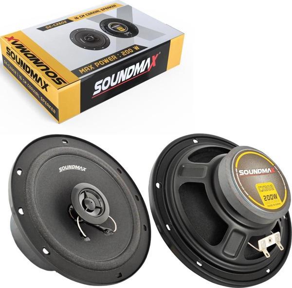 Soundmax Sx-cx602 Oto Hoparlör 16cm 200 Watt Tweeterli 2 Adet - Image 1
