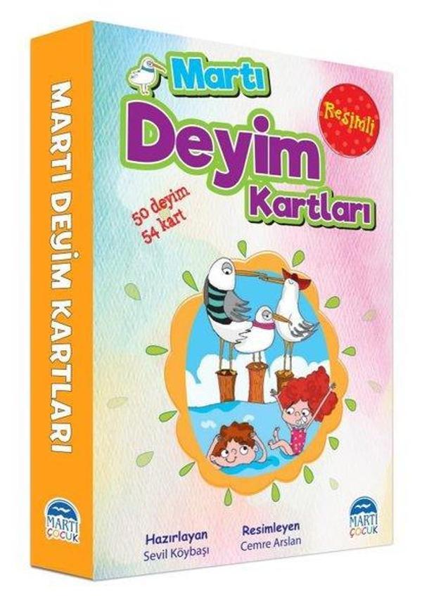 Resimli Martı Deyim Kartları-50 Deyim 54 Kart - Martı Yayınları Yayınevi - Image 1