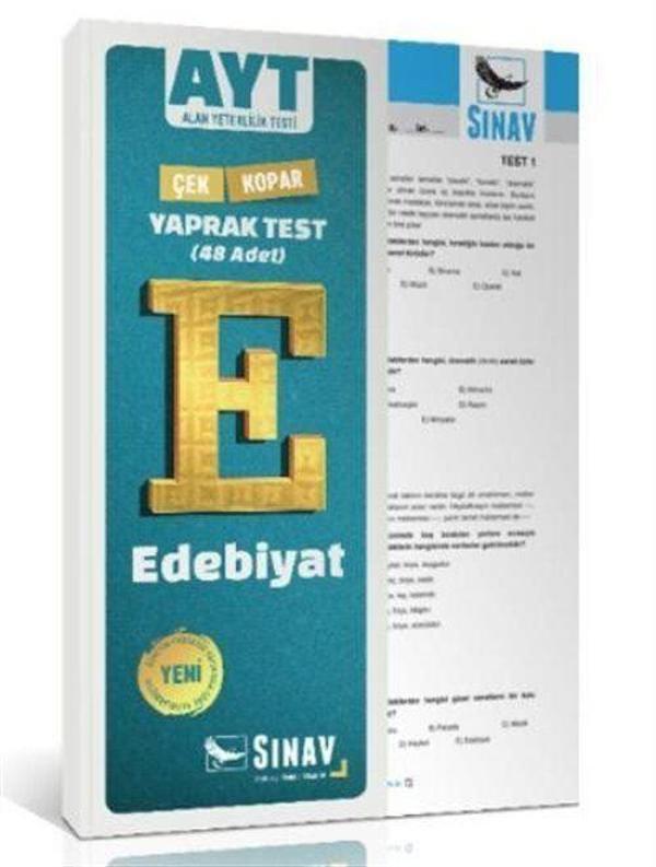 AYT Çek Kopar Edebiyat Yaprak Test - Sınav Dergisi Yayınları - Image 1