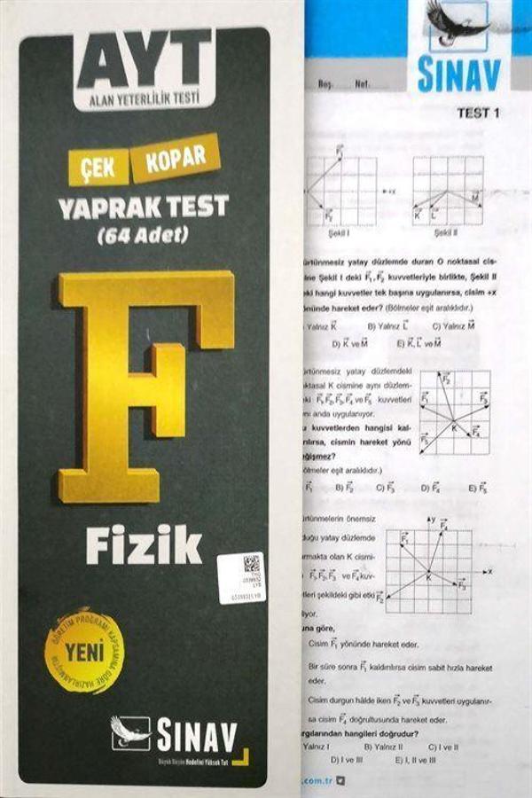 AYT Çek Kopar Fizik Yaprak Test - Sınav Dergisi Yayınları - Image 1