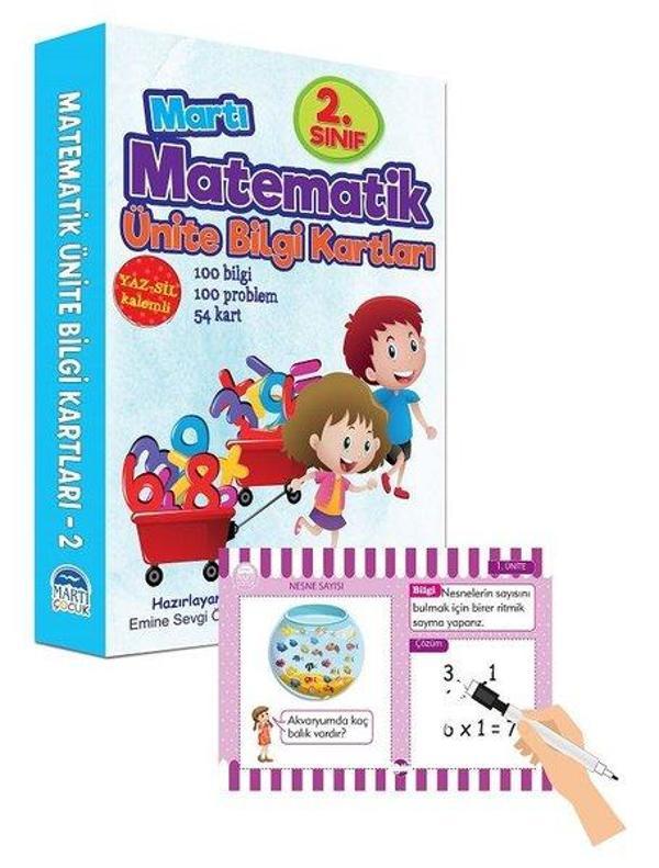 2.Matematik Ünite Bilgi Kartları - Martı Yayınları Yayınevi - Image 1
