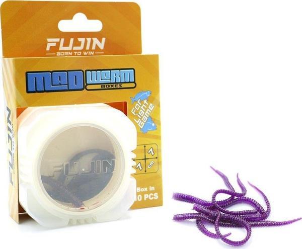 Fujin Mad Worm 9cm LRF Silikonu Glow Purple Mor - Image 1