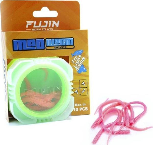 Fujin Mad Worm 9cm LRF Silikonu Pink - Image 1