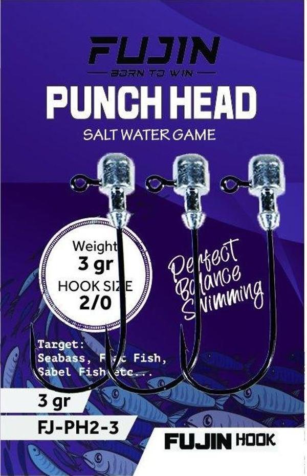 Fujin Punch Head Jig Head FJ-PH #2/0 3gr - Image 1