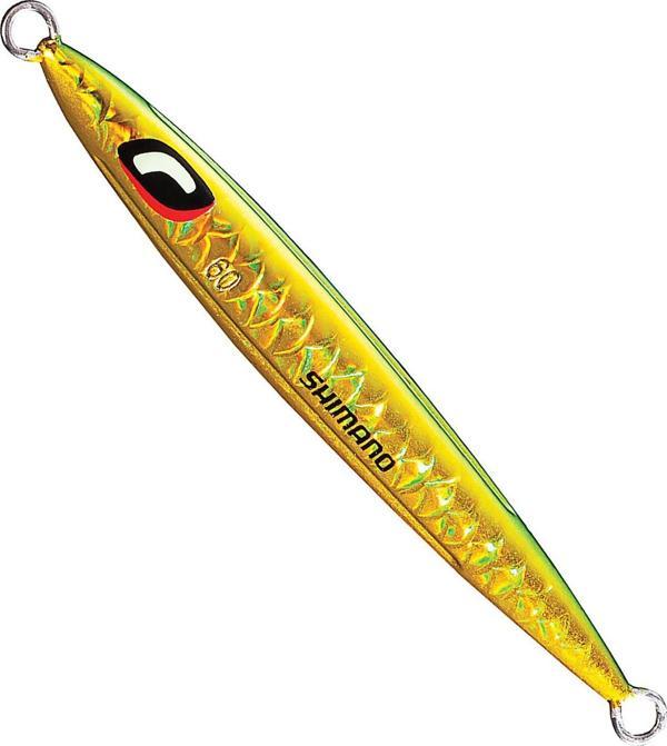 Shimano Ocea Stinger Butterfly Pebble Light 105mm 60gr Metal Jig Yem 001 Green - Image 1