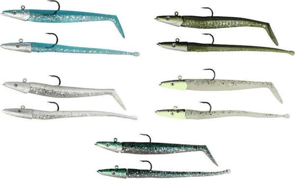 Savage gear Sandeel And Slug 10 cm 10gr 4+2 Adet Silikon Yem Blue Silver - Image 1