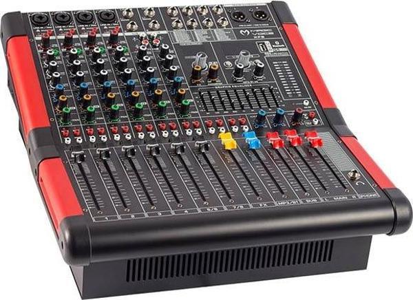 MAGICVOICE MV-A800 XF 8 CH-2X650 W-USB/BT POWER MIXER - Image 1