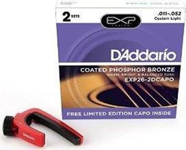 (2 SET) AKUSTİK GİTAR TEL SETİ, 11-52, COATED PHOS - Image 1
