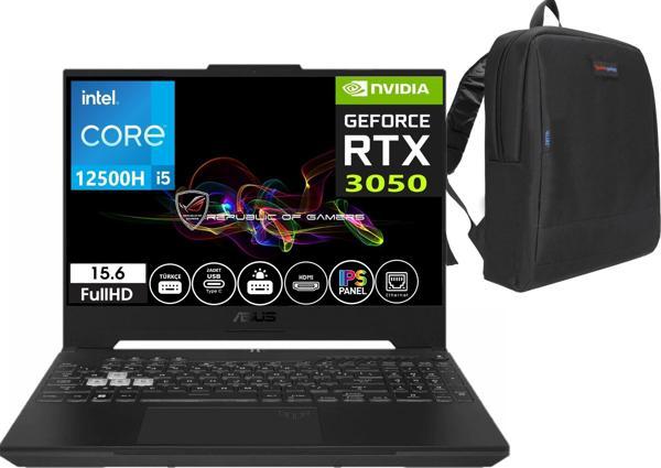 Asus TUF15 FX507ZC4-HN157 Intel Core I5 12500H 32GB Ram 2tb SSD 4gb RTX3050 15.6 Inç 144Hz IPS Fhd WINDOWS11HOME Taşınabilir Bilgisayar FX507ZC4-HN15715 + Weblegelsin Çanta - Image 1