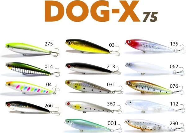 FUJIN Dog-x 7.5cm 8.5gr Su Üstü Maket Balık 03T Trans İwashi - Image 1