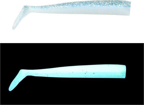 Mef Sargan 10cm 3 Adet Silikon Yem UV Mavi - Image 1