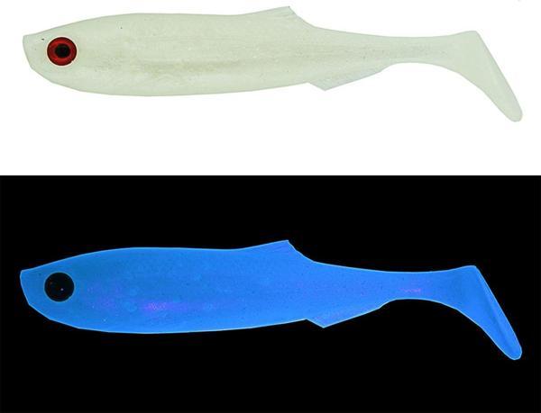 Mef Gamit 6.5cm 5 Adet Silikon Yem UV Beyaz Glow - Image 1