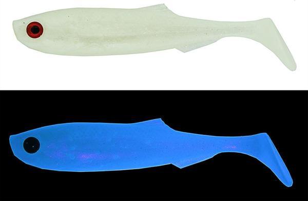Mef Gamit 8cm 5 Adet Silikon Yem UV Beyaz Glow - Image 1