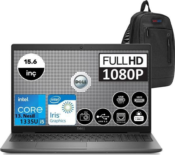 Dell Latitude 3540 Intel Core I5 1335U 8gb 2tb SSD Ubuntu 15.6" Fhd Taşınabilir Bilgisayar N006L354015U04 + Zetta Çanta - Image 1