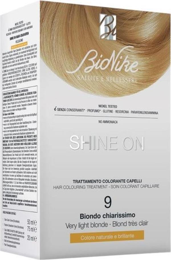 BIONIKE SHINE ON Hair Colouring Treatment No: 9 VERY LIGHT BLONDE - Image 1