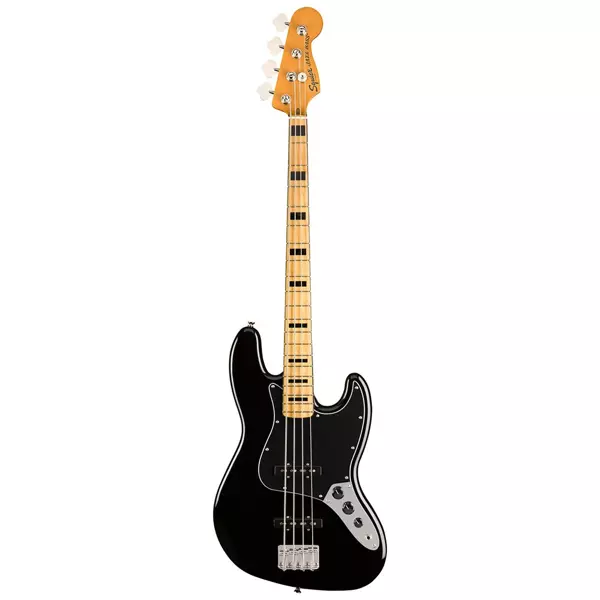 Squier Classic Vibe 70s Jazz Bass Akçaağaç Klavye Black Bas Gitar - Image 1