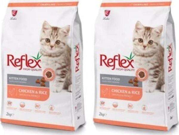 Reflex Tavuklu Ve Pirinçli Yavru Kedi Maması 2 Kg X 2 Paket - Image 1