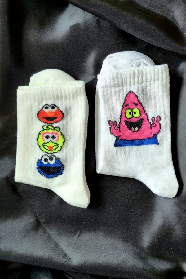 2 Çift Emojili Mevsimlik Çorap - Image 1