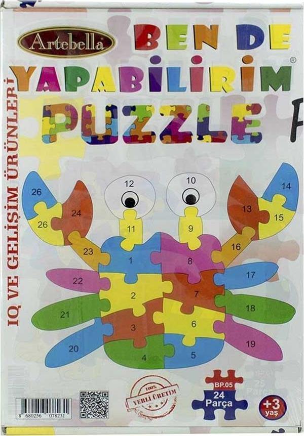 Çocuk Eğitici 24 Parça Puzzle I Akrep +3 Yaş - Image 1