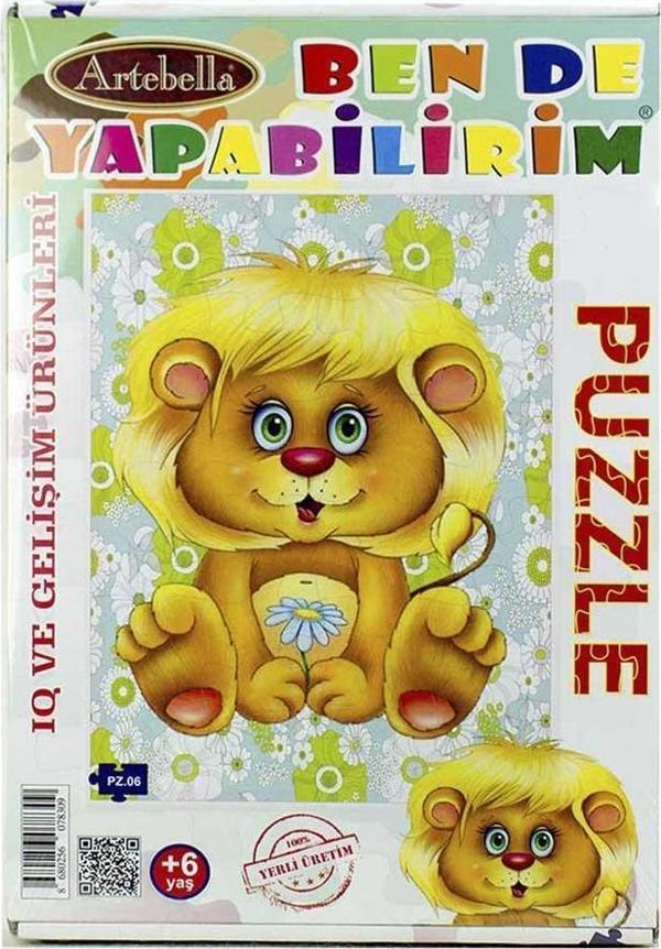 Çocuk Eğitici 24 Parça Puzzle I Aslan +6 Yaş - Image 1