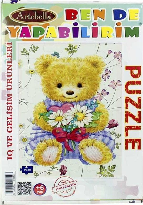 Çocuk Eğitici 24 Parça Puzzle I Ayı +6 Yaş - Image 1