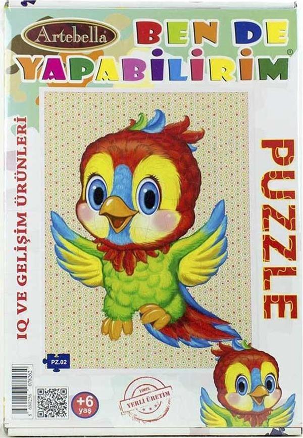 Çocuk Eğitici 24 Parça Puzzle I Kuş +6 Yaş - Image 1