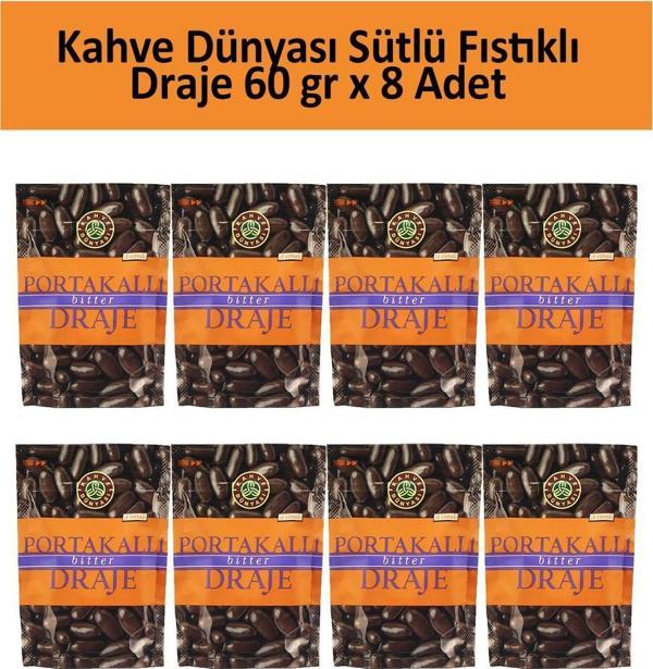 Kahve Dünyası PORTAKALLI BİTTER DRAJE 60 GR x 8 Adet - Image 1