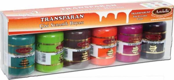Artebella 6 'lı  Çini Seramik Boyası 50 ml Set 2 - Image 1
