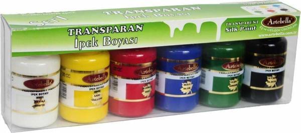 Artebella 6'lı Transparan Kumaş Boyası 50 ml  Set 1 - Image 1