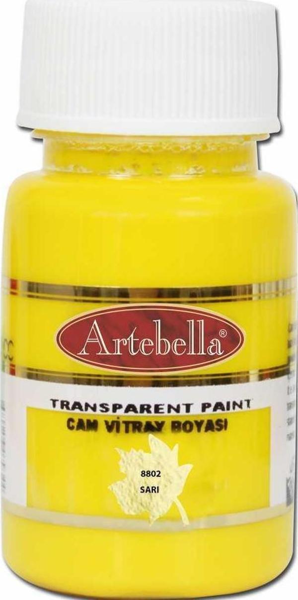 Artebella Cam Vitray Boyası 8802 Sarı 50 ml - Image 1