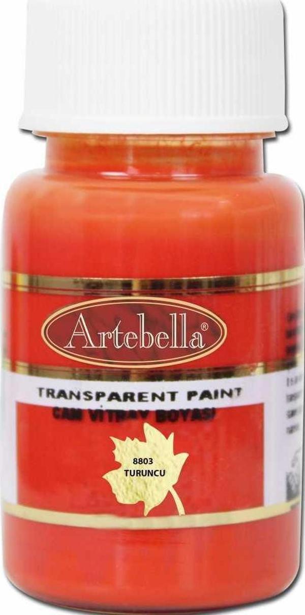 Artebella Cam Vitray Boyası 8803 Turuncu 50 ml - Image 1