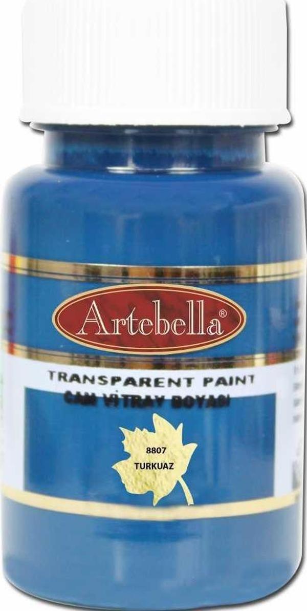 Artebella Cam Vitray Boyası 8807 Turkuaz 50 ml - Image 1