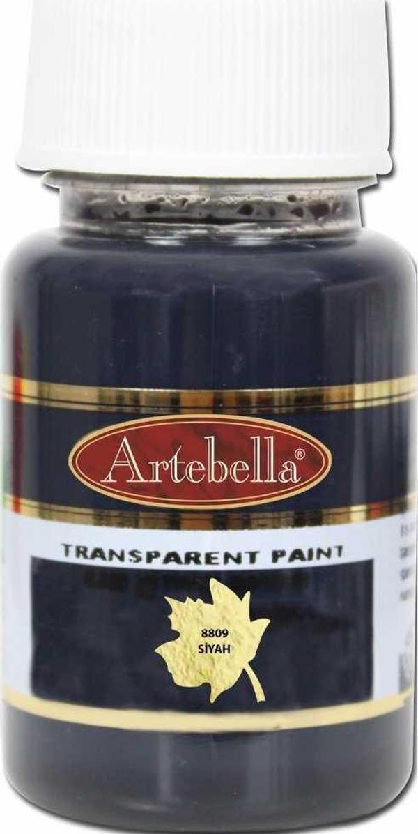 Artebella Cam Vitray Boyası 8809 Siyah 50 ml - Image 1