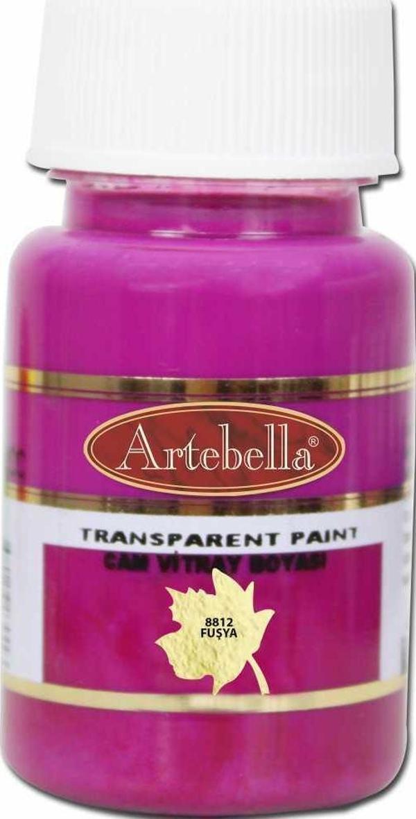 Artebella Cam Vitray Boyası 8812 Fuşya 50 ml - Image 1